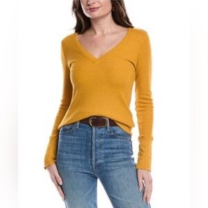 Michael Stars Mustard Long Sleeve Tee